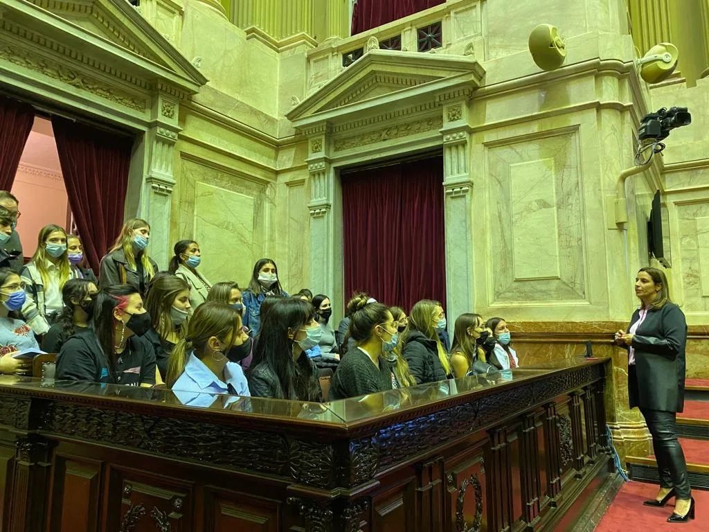 Estudiantes de la Universidad Nacional de Rosario en el Congreso Nacional