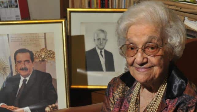 Homenaje en el día de la mujer a la dirigente recientemente fallecida, Teresa Merciadri de Morini